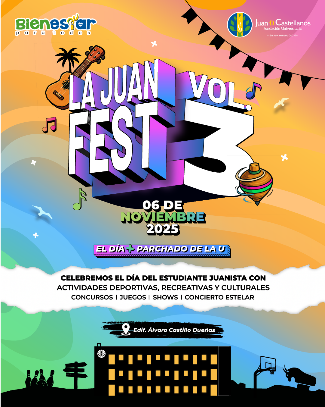 El día más parchado de la U está de regreso ¡Llega la Juan Fest Vol. 3!